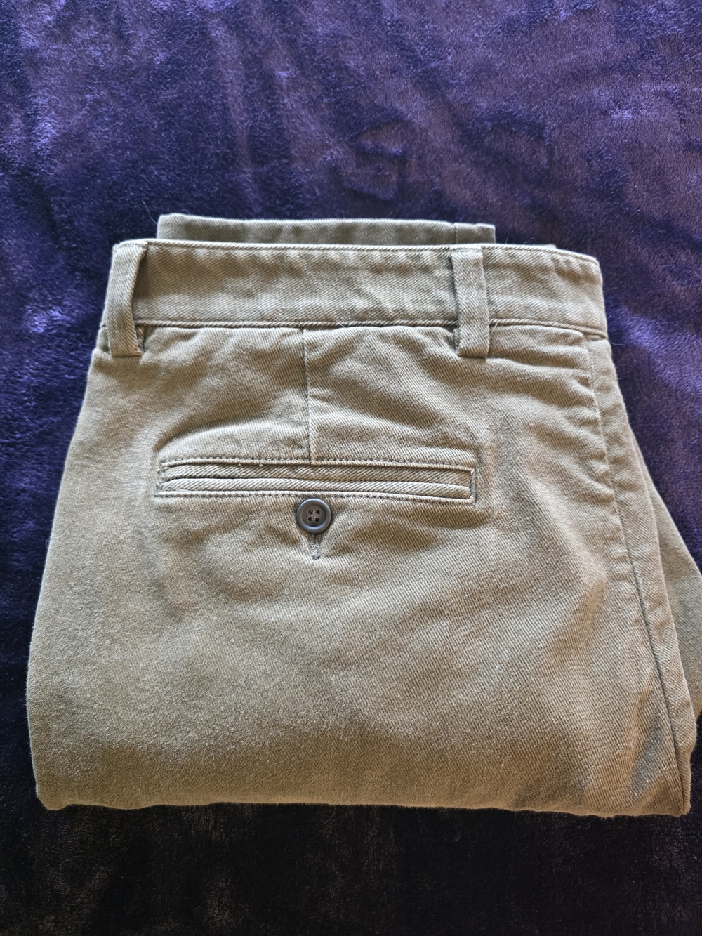 SPOKE London Heroes Men’s Olive Chino Pants 36x32 Build A Stretch Cotton